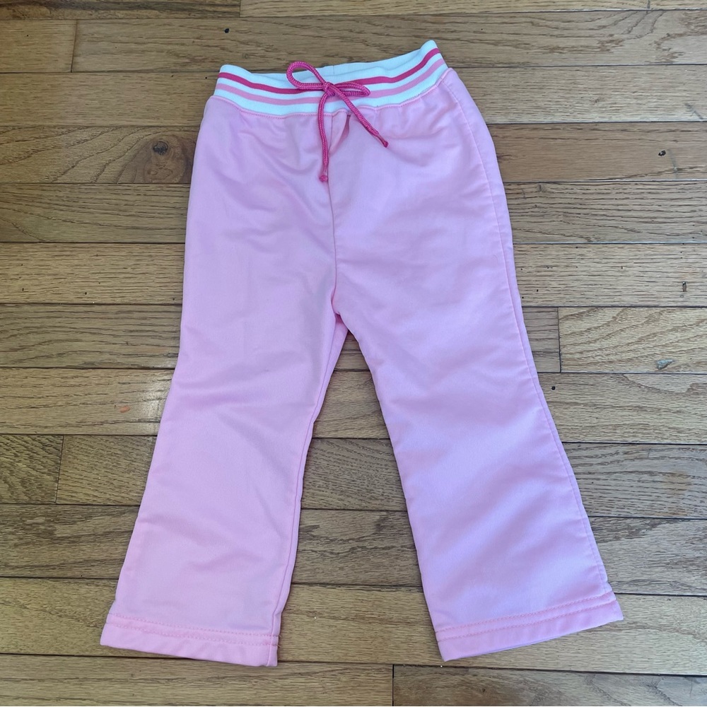 VINTAGE PARK BENCH KIDS BALLET PINK GIRLS DRAWSTRING PANTS SIZE 24 MONTHS